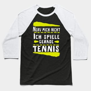 Tennis Tennisplatz Tennisschläger Rückhand Baseball T-Shirt